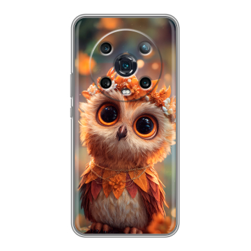 Силиконовый чехол на Huawei Honor Magic 4 Pro с принтом Милая сова