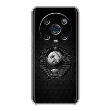 Силиконовый чехол на Huawei Honor Magic 4 Pro с принтом Герб Флаг СССР Силиконовый чехол на Huawei Honor Magic 4 Pro с принтом Герб Флаг СССР