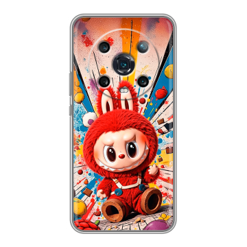 Силиконовый чехол на Huawei Honor Magic 4 Pro с принтом Labubu Лабубу
