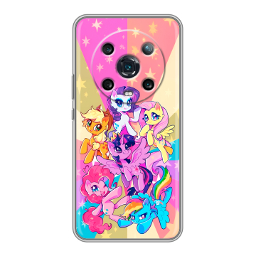 Силиконовый чехол на Huawei Honor Magic 4 Pro с принтом My little pony Дружба чудо