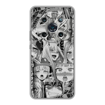 Силиконовый чехол на Huawei Honor Magic 4 Pro с принтом Ahegao Ахегао Аниме