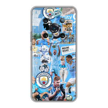 Силиконовый чехол на Huawei Honor Magic 4 Pro с принтом Man City Манчестер Сити