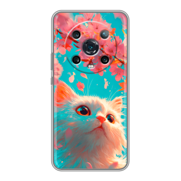 Силиконовый чехол на Huawei Honor Magic 4 Pro с принтом Красивый кот