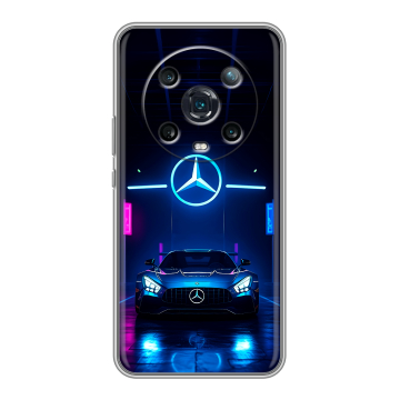 Силиконовый чехол на Huawei Honor Magic 4 Pro с принтом Mercedes Мерседес