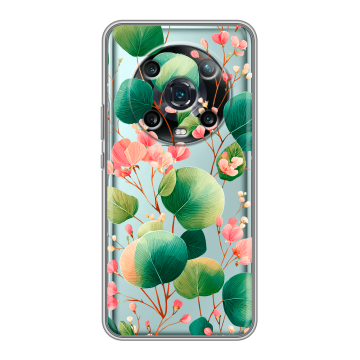 Силиконовый чехол на Huawei Honor Magic 4 Pro с принтом женский