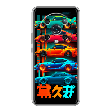 Силиконовый чехол на Huawei Honor Magic 4 Pro с принтом машины тачки