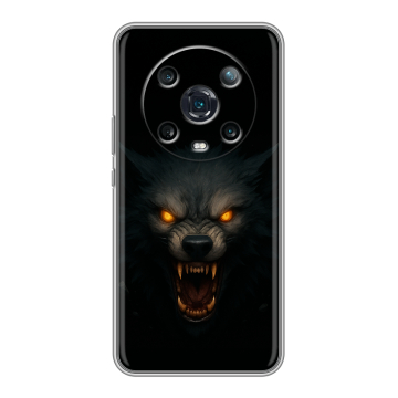 Силиконовый чехол на Huawei Honor Magic 4 Pro с принтом Волк