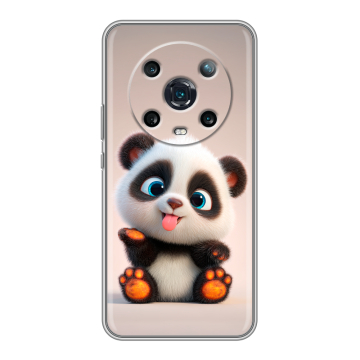 Силиконовый чехол на Huawei Honor Magic 4 Pro с принтом милая панда Силиконовый чехол на Huawei Honor Magic 4 Pro с принтом милая панда
