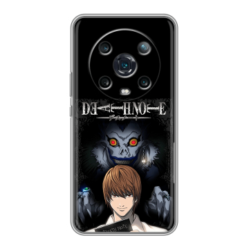 Силиконовый чехол на Huawei Honor Magic 4 Pro с принтом Death note Тетрадь смерти