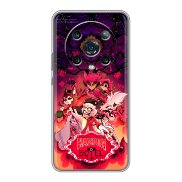 Силиконовый чехол на Huawei Honor Magic 4 Pro с принтом Hazbin Hotel Отель Хазбин