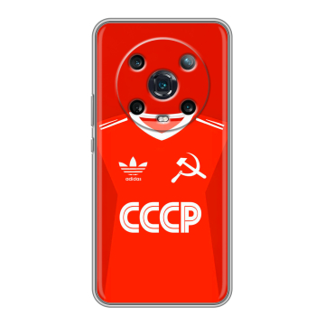 Силиконовый чехол на Huawei Honor Magic 4 Pro с принтом Флаг Герб СССР