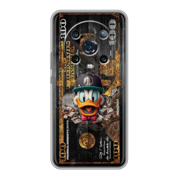 Силиконовый чехол на Huawei Honor Magic 4 Pro с принтом Дональд Дак Доллар