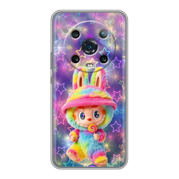 Силиконовый чехол на Huawei Honor Magic 4 Pro с принтом Labubu Лабубу