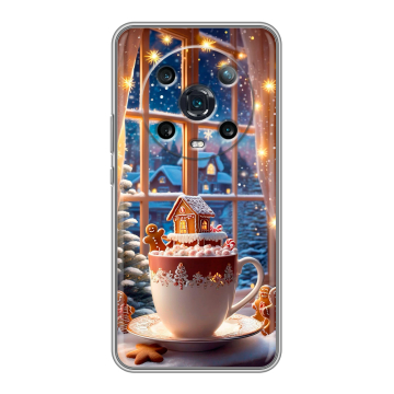 Силиконовый чехол на Huawei Honor Magic 4 Pro с принтом Новый год