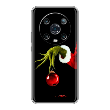 Силиконовый чехол на Huawei Honor Magic 4 Pro с принтом Новый год Гринч
