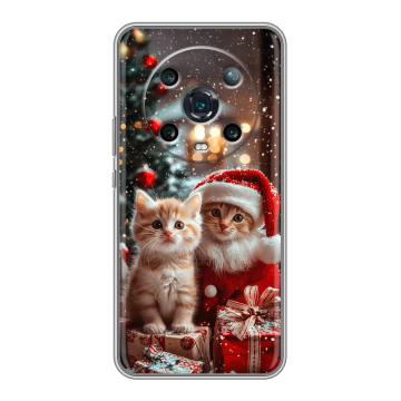 Силиконовый чехол на Huawei Honor Magic 4 Pro с принтом Новый год