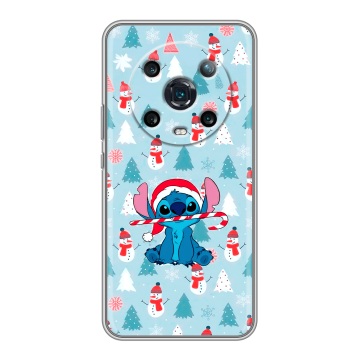 Силиконовый чехол на Huawei Honor Magic 4 Pro с принтом Стич Новый год