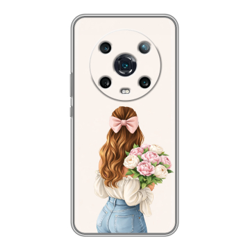 Силиконовый чехол на Huawei Honor Magic 4 Pro с принтом женский Силиконовый чехол на Huawei Honor Magic 4 Pro с принтом женский