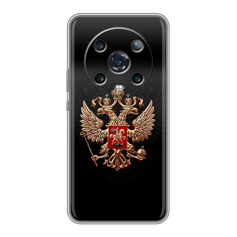 Силиконовый противоударный чехол на Huawei Honor Magic 4 Pro с принтом Герб России Силиконовый противоударный чехол на Huawei Honor Magic 4 Pro с принтом Герб России