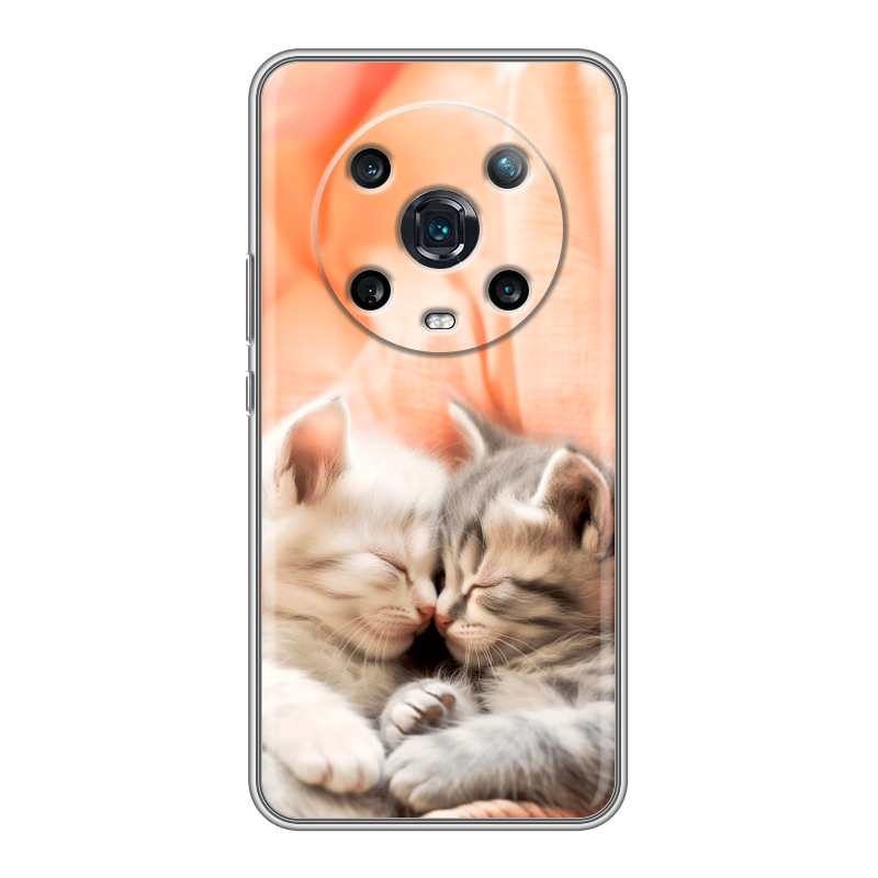 Силиконовый чехол на Huawei Honor Magic 4 Pro с принтом Котята Силиконовый чехол на Huawei Honor Magic 4 Pro с принтом Котята