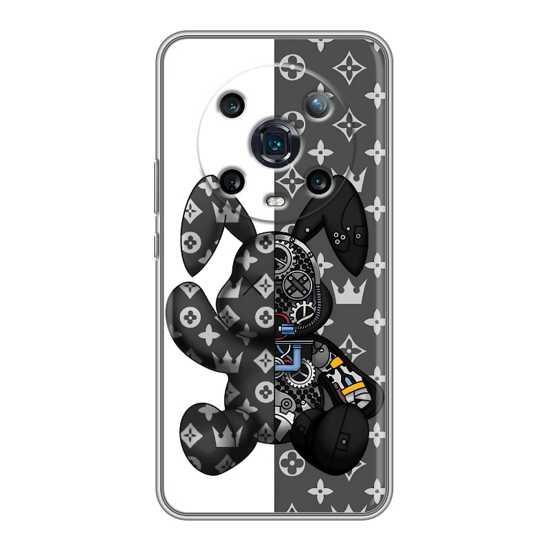 Силиконовый противоударный чехол на Huawei Honor Magic 4 Pro с принтом Луи робот Силиконовый противоударный чехол на Huawei Honor Magic 4 Pro с принтом Луи робот
