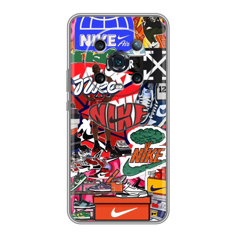 Силиконовый чехол на Huawei Honor Magic 4 Pro с принтом Найк Nike яркий Силиконовый чехол на Huawei Honor Magic 4 Pro с принтом Найк Nike яркий