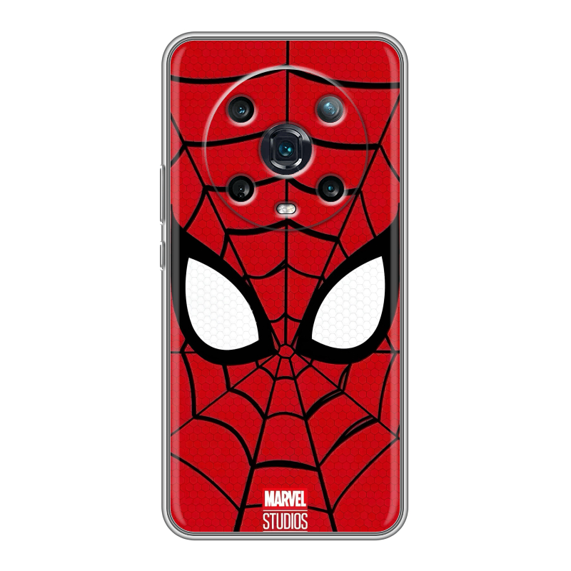 Силиконовый противоударный чехол на Huawei Honor Magic 4 Pro с принтом человек паук spiderman Силиконовый противоударный чехол на Huawei Honor Magic 4 Pro с принтом человек паук spiderman