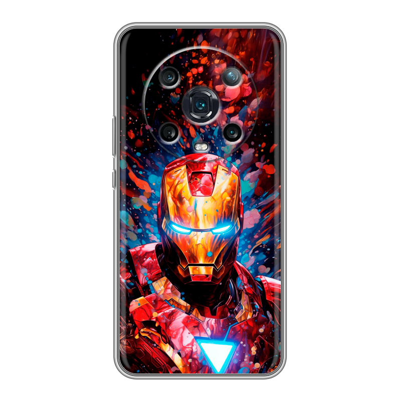 Силиконовый чехол на Huawei Honor Magic 4 Pro с принтом Железный человек Ironman Силиконовый чехол на Huawei Honor Magic 4 Pro с принтом Железный человек Ironman