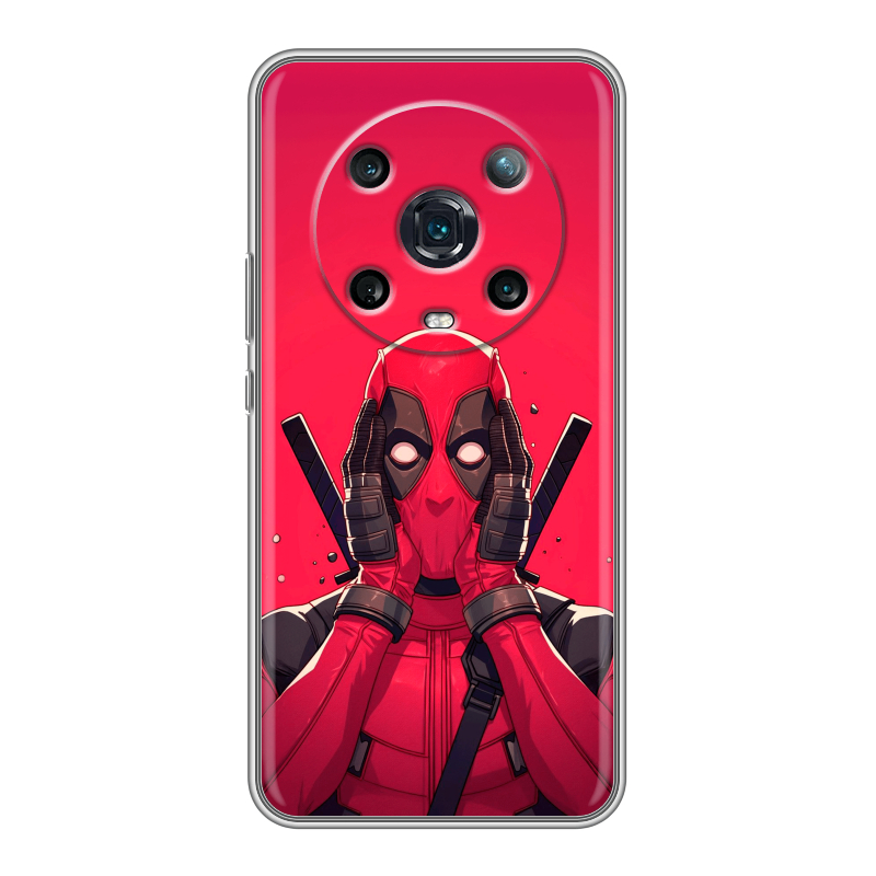 Силиконовый противоударный чехол на Huawei Honor Magic 4 Pro с принтом Дедпул Deadpool Силиконовый противоударный чехол на Huawei Honor Magic 4 Pro с принтом Дедпул Deadpool