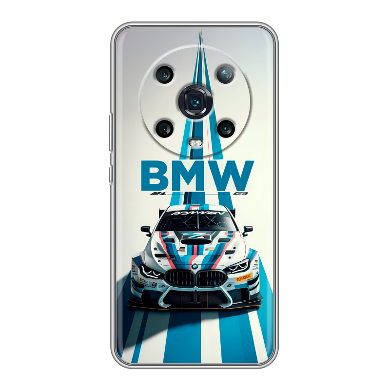 Силиконовый противоударный чехол на Huawei Honor Magic 4 Pro с принтом БМВ BMW Силиконовый противоударный чехол на Huawei Honor Magic 4 Pro с принтом БМВ BMW
