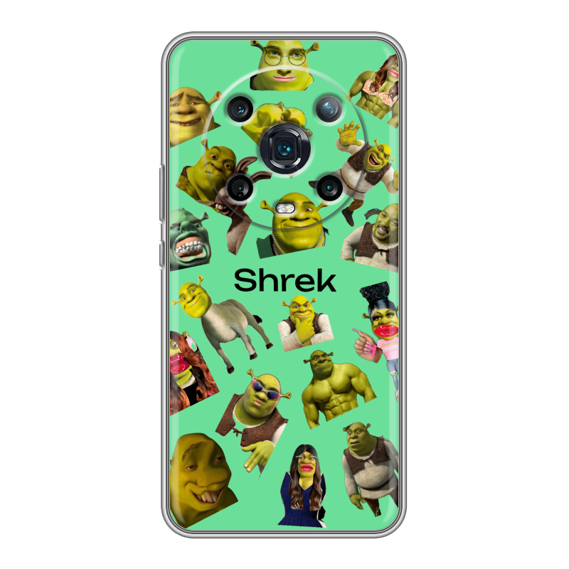 Силиконовый противоударный чехол на Huawei Honor Magic 4 Pro с принтом Шрек Shrek Силиконовый противоударный чехол на Huawei Honor Magic 4 Pro с принтом Шрек Shrek