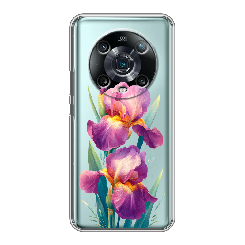 Силиконовый противоударный чехол на Huawei Honor Magic 4 Pro с принтом Цветы орхидеи Силиконовый противоударный чехол на Huawei Honor Magic 4 Pro с принтом Цветы орхидеи