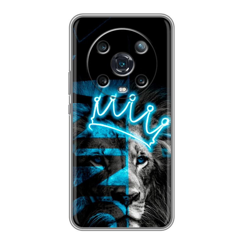Силиконовый чехол на Huawei Honor Magic 4 Pro с принтом Король лев Силиконовый чехол на Huawei Honor Magic 4 Pro с принтом Король лев