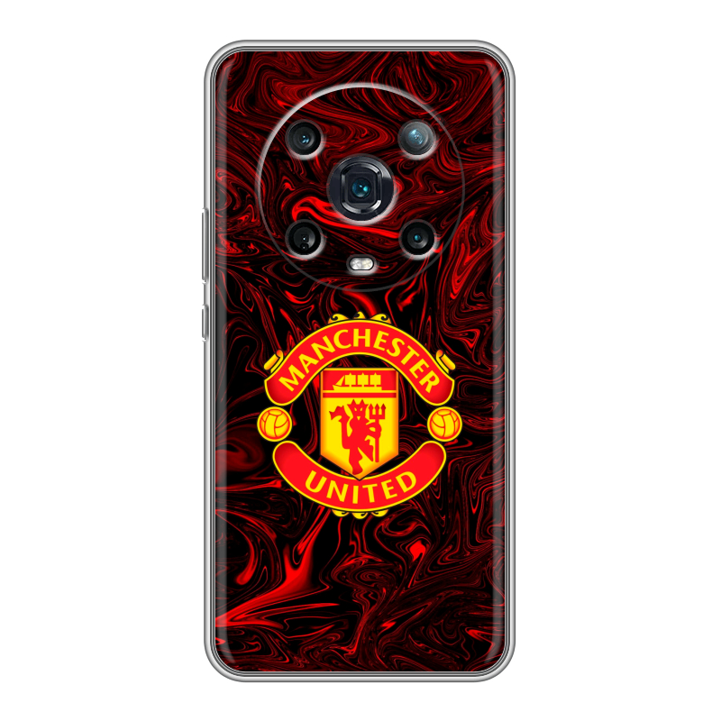 Силиконовый чехол на Huawei Honor Magic 4 Pro с принтом Manchester United Силиконовый чехол на Huawei Honor Magic 4 Pro с принтом Manchester United