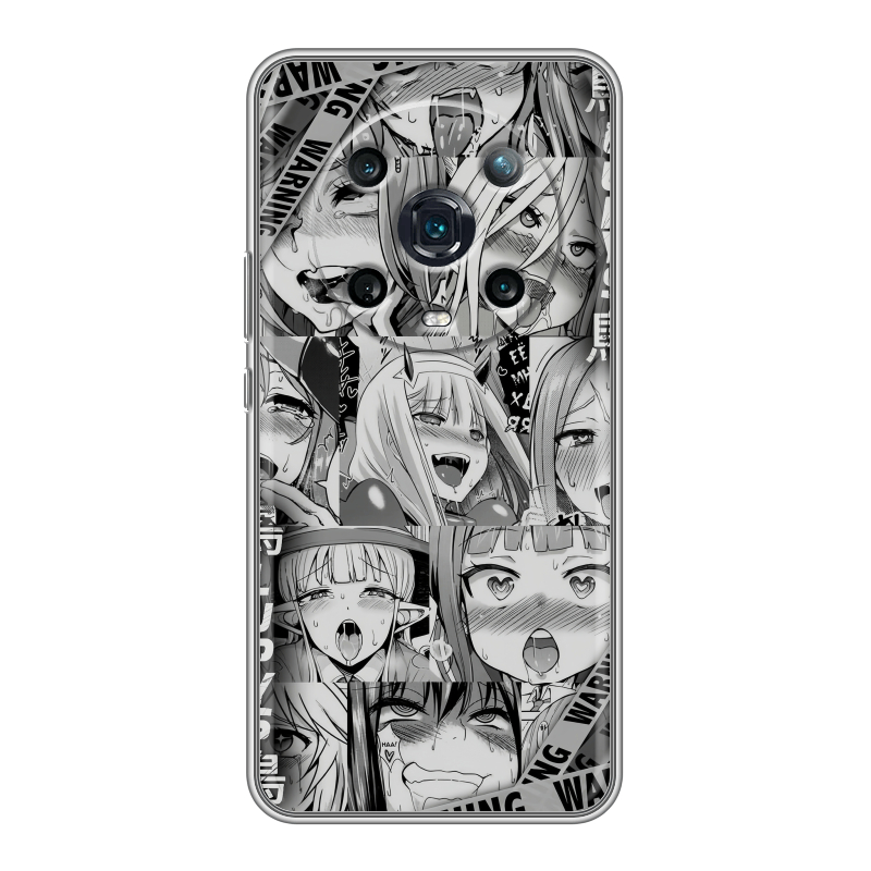 Силиконовый противоударный чехол на Huawei Honor Magic 4 Pro с принтом Ahegao Ахегао Аниме Силиконовый противоударный чехол на Huawei Honor Magic 4 Pro с принтом Ahegao Ахегао Аниме