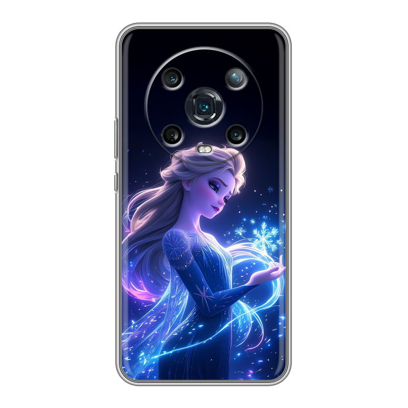 Силиконовый противоударный чехол на Huawei Honor Magic 4 Pro с принтом Холодное сердце Frozen Силиконовый противоударный чехол на Huawei Honor Magic 4 Pro с принтом Холодное сердце Frozen