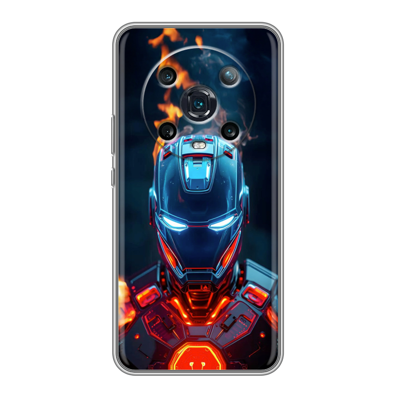 Силиконовый чехол на Huawei Honor Magic 4 Pro с принтом IronMan Железный человек Силиконовый чехол на Huawei Honor Magic 4 Pro с принтом IronMan Железный человек