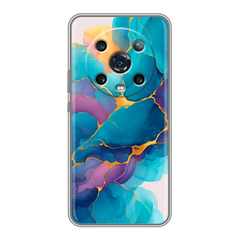 Силиконовый чехол на Huawei Honor Magic 4 Pro с принтом Мрамор блестки Силиконовый чехол на Huawei Honor Magic 4 Pro с принтом Мрамор блестки