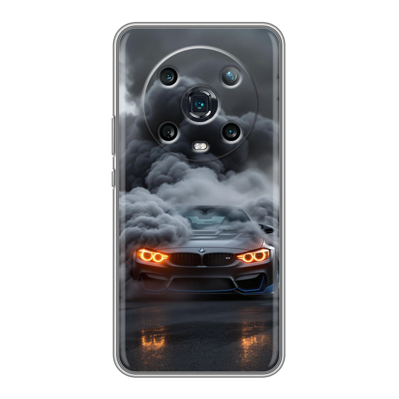 Силиконовый противоударный чехол на Huawei Honor Magic 4 Pro с принтом BMW БМВ Силиконовый противоударный чехол на Huawei Honor Magic 4 Pro с принтом BMW БМВ
