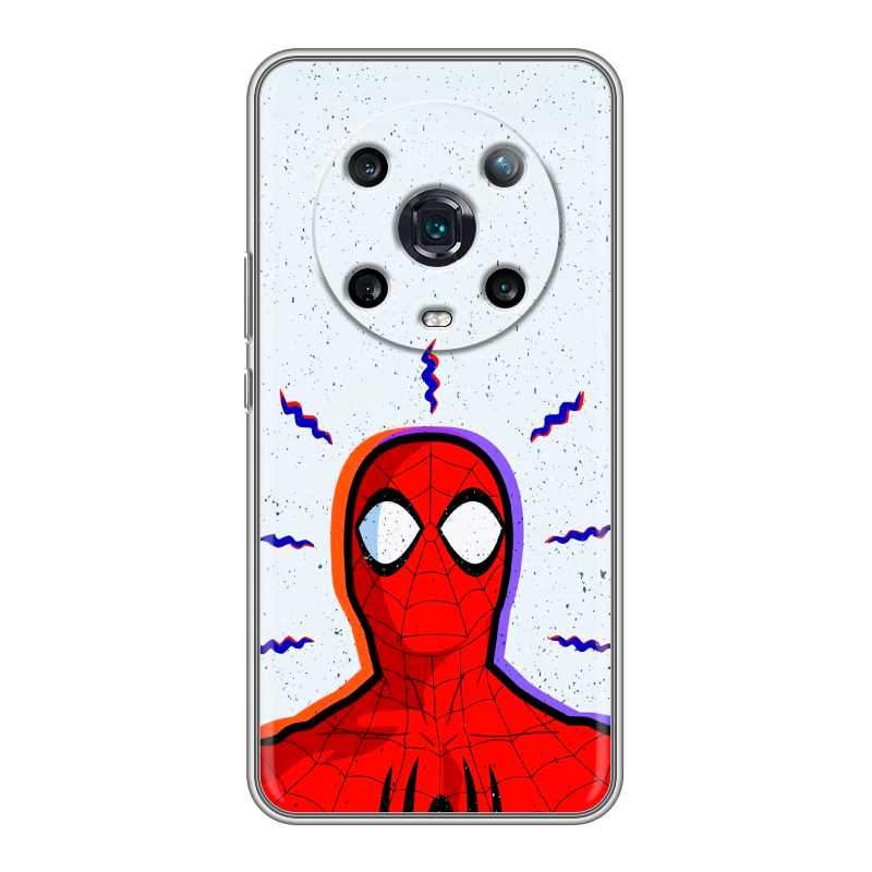 Силиконовый чехол на Huawei Honor Magic 4 Pro с принтом Spiderman Человек паук Силиконовый чехол на Huawei Honor Magic 4 Pro с принтом Spiderman Человек паук