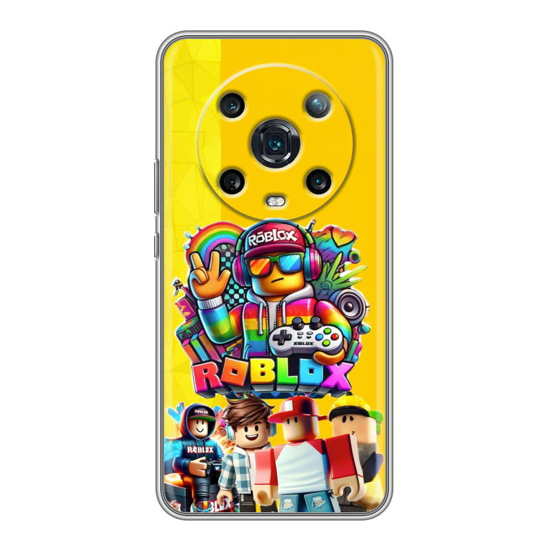Силиконовый противоударный чехол на Huawei Honor Magic 4 Pro с принтом Roblox Роблокс Силиконовый противоударный чехол на Huawei Honor Magic 4 Pro с принтом Roblox Роблокс