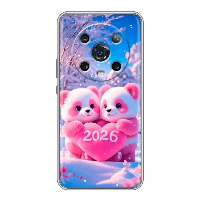 Силиконовый чехол на Huawei Honor Magic 4 Pro с принтом Новый год Силиконовый чехол на Huawei Honor Magic 4 Pro с принтом Новый год