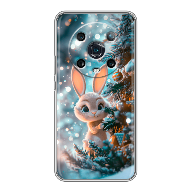 Силиконовый чехол на Huawei Honor Magic 4 Pro с принтом Новый год Силиконовый чехол на Huawei Honor Magic 4 Pro с принтом Новый год