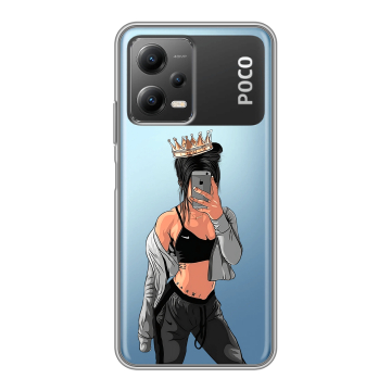 Силиконовый чехол на Xiaomi Poco X5 с принтом Женские принты Силиконовый чехол на Xiaomi Poco X5 с принтом Женские принты