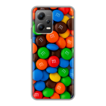 Силиконовый чехол на Xiaomi Poco X5 с принтом Конфеты Силиконовый чехол на Xiaomi Poco X5 с принтом Конфеты