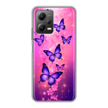 Силиконовый чехол на Xiaomi Poco X5 с принтом Бабочки