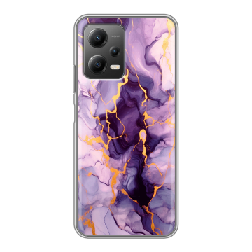 Силиконовый чехол на Xiaomi Poco X5 с принтом Мрамор