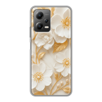 Силиконовый чехол на Xiaomi Poco X5 с принтом Цветы