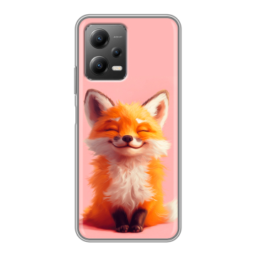 Силиконовый чехол на Xiaomi Poco X5 с принтом милая лиса