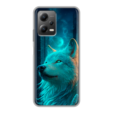 Силиконовый чехол на Xiaomi Poco X5 с принтом бабочки саккура